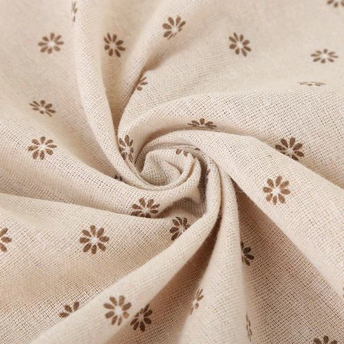Linen-cotton Printed Woven Fabric